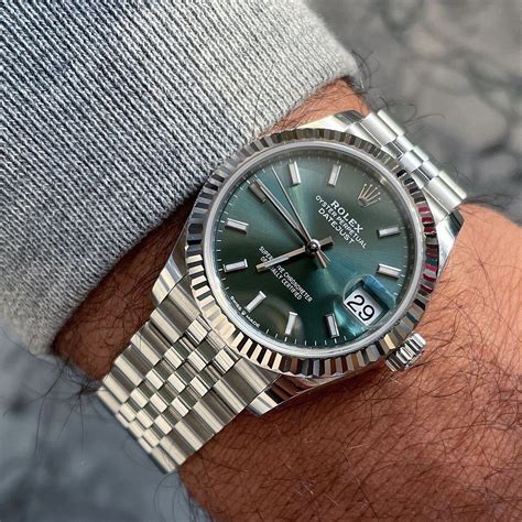 rolex datejust 41 green roman|2022 Rolex Datejust 41mm.